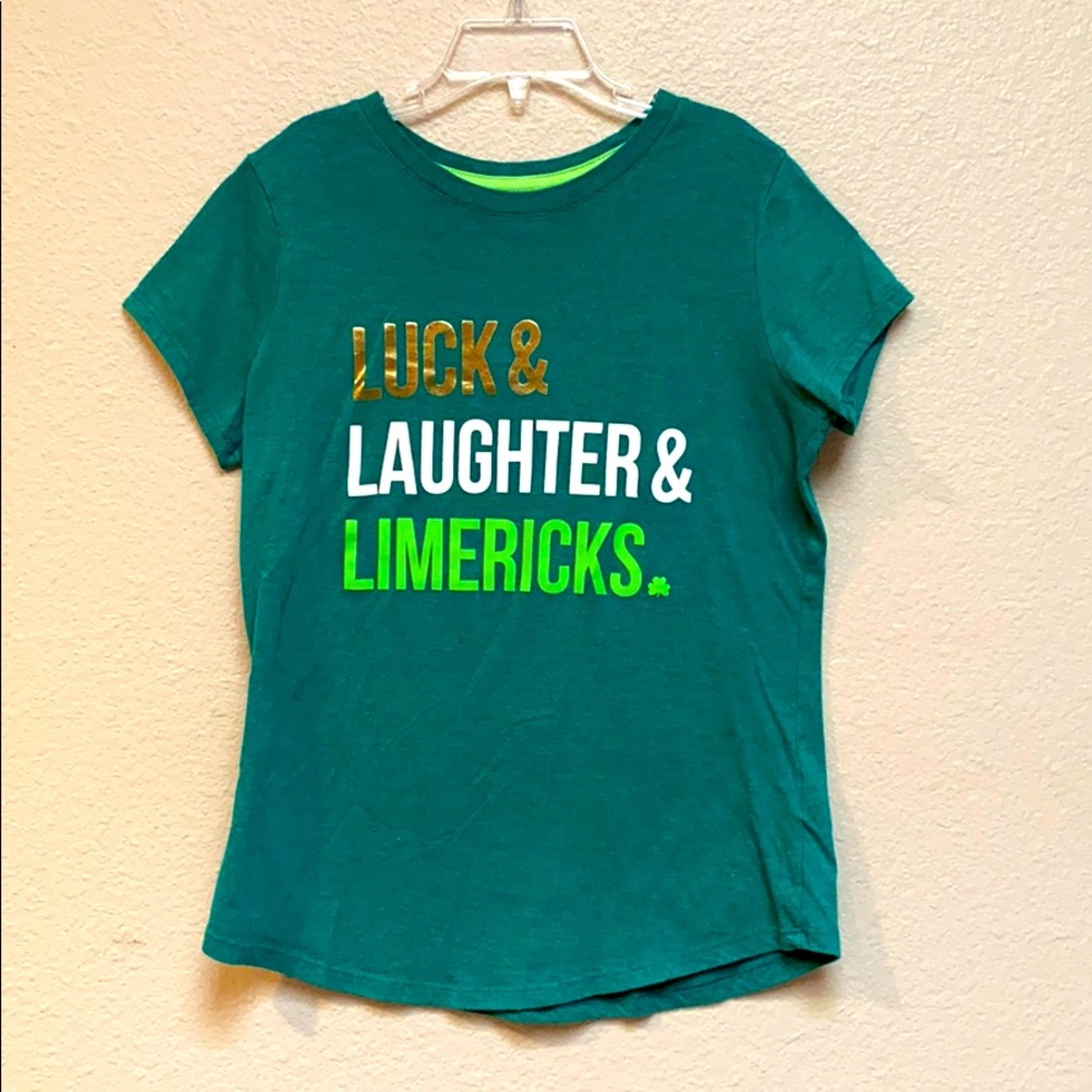 Cat & Jack “Luck, Laughter & Limericks” Girls Tee